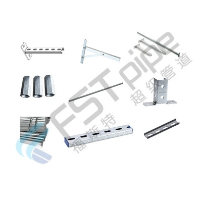 Bracket and support for compressed aluminum air pipes